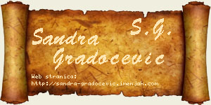 Sandra Gradoćević vizit kartica